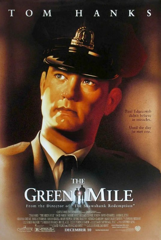 名称：绿里奇迹 The Green Mile (1999)描述：狱监保罗（汤姆•汉克斯 Tom Hanks 饰）这天迎来了一位不平凡的杀人犯――约翰•考夫利（迈克•克拉克•邓肯 Michael Clarke Duncan 饰）