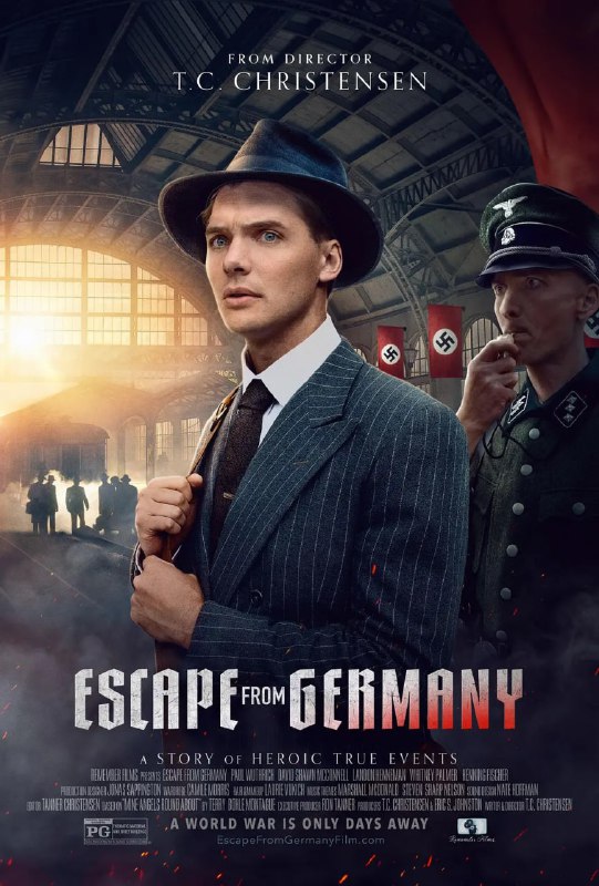 名称：【最新影片一睹为快】 逃离德国 Escape from Germany (2024) 二战真实事件改编 珍惜收藏描述：1939年，希特勒的军队关闭了边境，85名美国传教士在德国为他们的教会服务