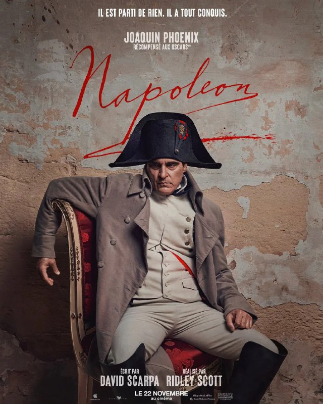 名称：拿破仑 Napoleon (2023) 4K 【多国语言字幕】描述：　影片讲述了法国皇帝拿破仑（华金·菲尼克斯 Joaquin Phoenix 饰）从士兵到帝王波澜壮阔的一生，展现了拿破仑非凡的军事才能和战略远见