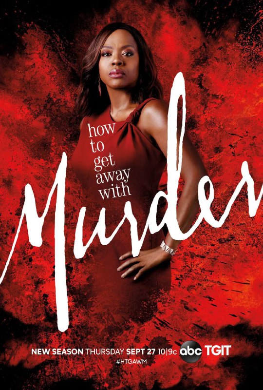 名称：逍遥法外  全季描述：ABC宣布续订#逍遥法外##How to get away with murder#第五季！链接：