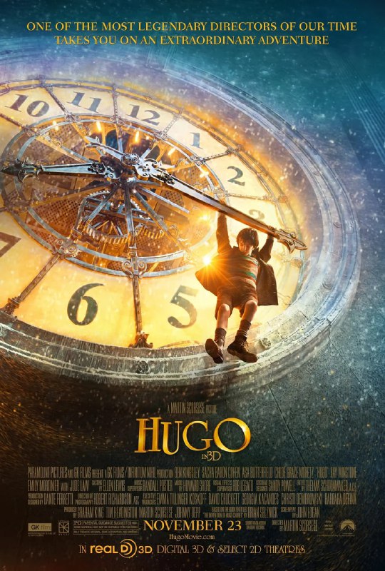 名称：雨果 Hugo (2011)描述：小男孩雨果（阿沙·巴特菲尔德 Asa Butterfield 饰）天生机械控