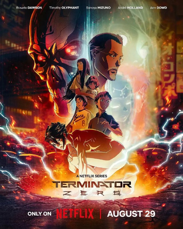 名称：终结者：零 Terminator Zero (2024)  8集全，官方中字 日英双语，默认日语音轨描述：　2022年，一场未来战争在少数人类幸存者和无穷无尽的机器大军之间激烈进行了数十年