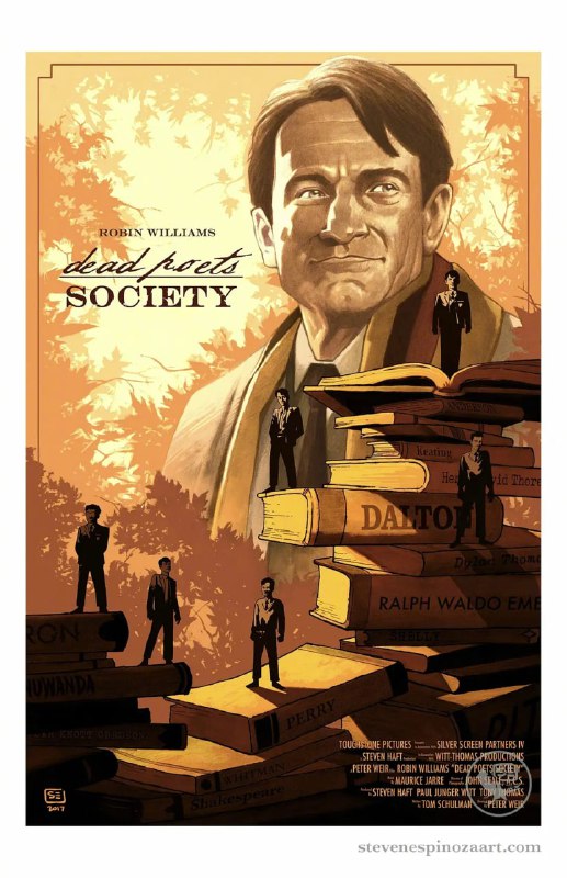 名称：死亡诗社 Dead Poets Society (1989)描述：威尔顿预备学院以其沉稳凝重的教学风格和较高的升学率闻名，作为其毕业班的学生，理想就是升入名校