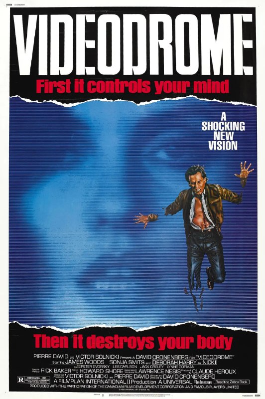 名称：录影带谋杀案 Videodrome (1983)描述：马克思（James Woods 饰）是一家小型电视台的台长，为提高收视率，马克思四处搜罗带有色情或暴力内容的剧集