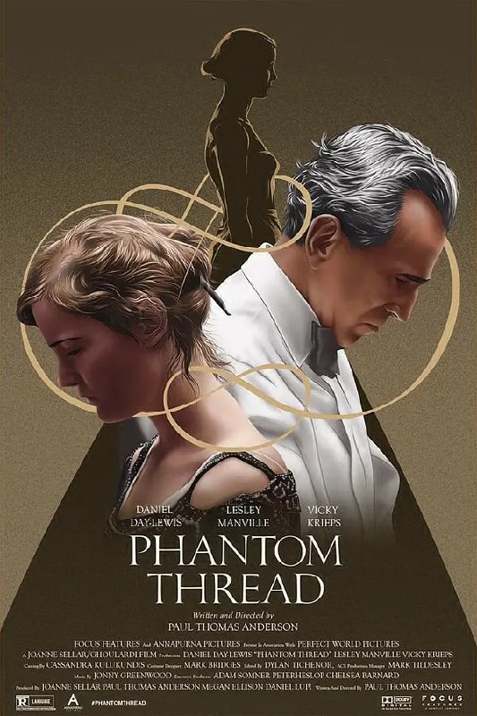 名称：魅影缝匠 Phantom Thread (2017)描述：故事发生在二十世纪五十年代的伦敦，雷诺兹(丹尼尔·戴-刘易斯 Daniel Day Lewis 饰)和妹妹西丽奥(莱丝利·曼维尔 Lesley Manville 饰)一起经营着名为“伍德科克之家”的制衣所，在伦敦当时的上流社会之中，能够穿上雷诺兹亲手缝制的礼服是每一个王公显贵和明星名流的愿望