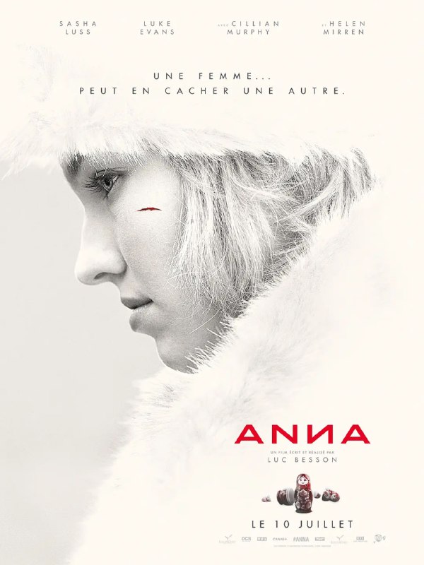 名称：【精选片推鉴周末看】安娜 Anna (2019)【未删减版】吕克·贝松【法国】 中字 精彩影片尽快收藏描述：20世纪80年代末，苏联情报机构克格勃迎来了新一任掌门人瓦西列夫（艾力克·高敦 Eric Godon 饰）