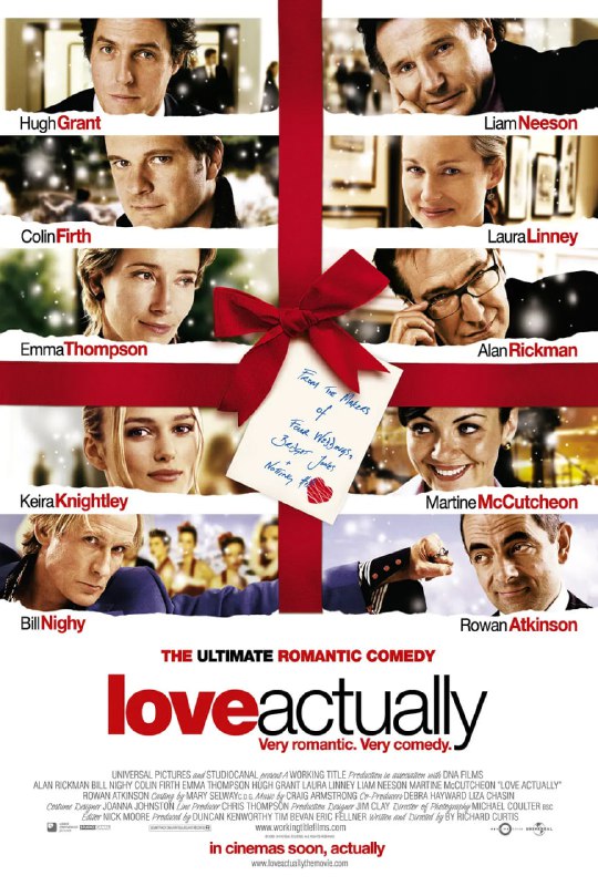 名称：真爱至上 Love Actually (2003)描述：这是一出10个爱情故事串成的喜剧杂烩：　　失去母亲的小男孩终日郁郁寡欢，继父不知该如何安慰