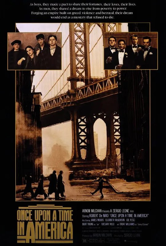 名称：美国往事 Once Upon a Time in America (1984)描述：1933年，纽约流氓Noodles因向哈洛伦警司通风报信害死了三名同伙而被追杀