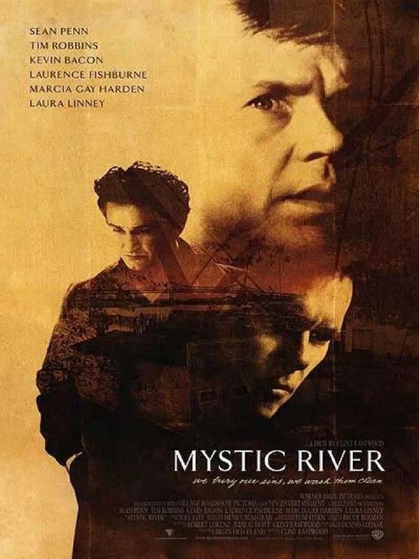 名称：神秘河 Mystic River (2003)描述：　　吉米(西恩•潘 Sean Penn 饰)、戴夫(蒂姆•罗宾斯 Tim Robbins 饰)和西恩(凯文•贝肯 Kevin Bacon 饰)是儿时最要好的玩伴