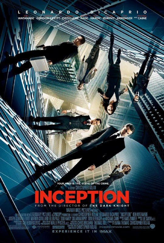 名称：【克里斯托弗·诺兰优秀影片】盗梦空间 Inception (2010)No.9豆瓣电影Top250【豆瓣高分9.4】【绝对经典必须收藏】【中字】描述：道姆·柯布（莱昂纳多·迪卡普里奥 Leonardo DiCaprio 饰）与同事阿瑟（约瑟夫·戈登-莱维特 Joseph Gordon-Levitt 饰）和纳什（卢卡斯·哈斯 Lukas Haas 饰）在一次针对日本能源大亨齐藤（渡边谦 饰）的盗梦行动中失败，反被齐藤利用