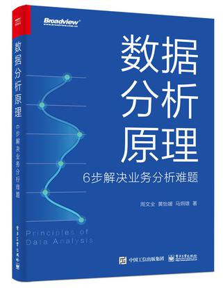 名称：数据分析原理：6步解决业务分析难题 [学习教育]描述：《数据分析原理：6步解决业务分析难题》系统讲解数据分析全流程，涵盖数据采集、方法选择、结论推演及结果呈现六大步骤
