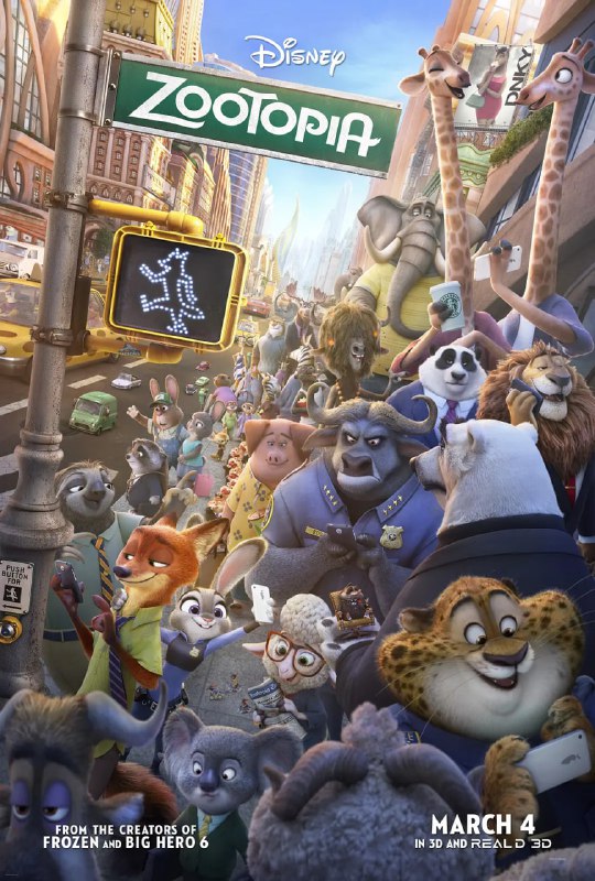 名称：疯狂动物城 Zootopia (2016)描述：故事发生在一个所有哺乳类动物和谐共存的美好世界中，兔子朱迪（金妮弗·古德温 Ginnifer Goodwin 配音）从小就梦想着能够成为一名惩恶扬善的刑警，凭借着智慧和努力，朱迪成功的从警校中毕业进入了疯狂动物城警察局，殊不知这里是大型肉食类动物的领地，作为第一只，也是唯一的小型食草类动物，朱迪会遇到怎样的故事呢？　　近日里，城中接连发生动物失踪案件，就在全部警员都致力于调查案件真相之时，朱迪却被局长（伊德瑞斯·艾尔巴 Idris Elba 配音）发配成为了一名无足轻重的交警