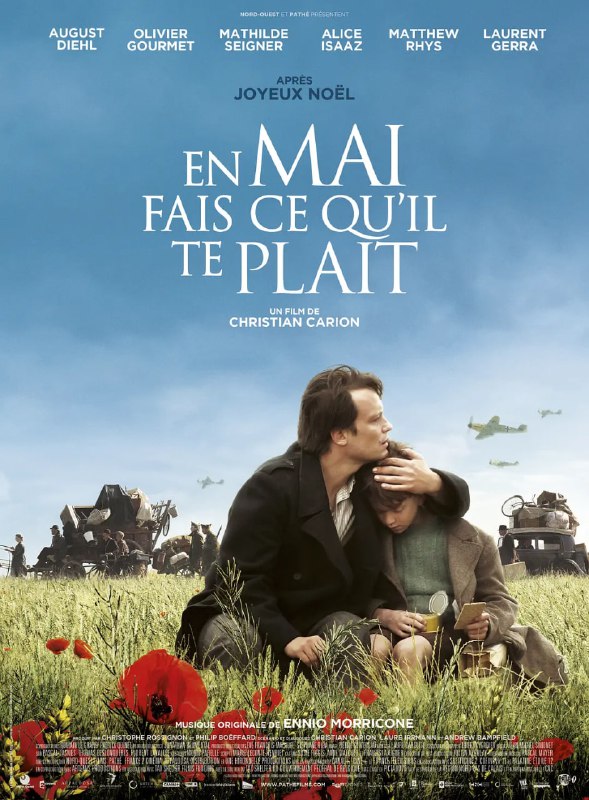 名称：随心所欲的五月 En mai, fais ce qu'il te plaît (2015)描述：故事发生在1940年的法国，德国人的铁蹄踏破了笼罩在这片美丽土地上的宁静，位于加莱海峡省的一座小村庄内，村民们为了保命，决定离开他们赖以生存的家园