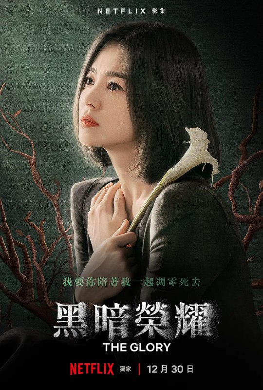 名称：黑暗荣耀 더 글로리 (2022) 1-2部描述：文同珢（宋慧乔 饰）出生在一个贫穷的家庭之中，高中时期，她不幸被班上由朴涎镇（林智妍 饰）和全宰寯（朴成焄 饰）等人组成的小团体选中，成为了他们霸凌的对象