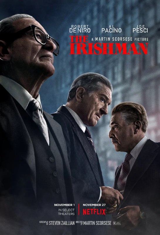 名称：爱尔兰人 The Irishman (2019)描述：《爱尔兰人》为马丁·斯科塞斯执导的传奇巨制，罗伯特·德尼罗、阿尔·帕西诺和乔·佩西主演