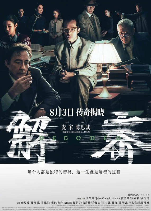 名称：解密 (2024) 4K 高码描述：　　改编自茅盾文学奖获奖者麦家的三部曲（《解密》《暗算》《风声》）中的同名小说，讲述了一个数学天才的传奇的一生！　　上世纪40年代，中美局势风起云涌，破译敌方通讯密码关系重大