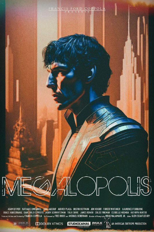 名称：大都会 Megalopolis (2024) 【远鉴字幕组】【内嵌中英字幕】描述：　　《大都会》改编自古罗马的历史著作《喀提林阴谋》，讲述了一个关于乌托邦的故事