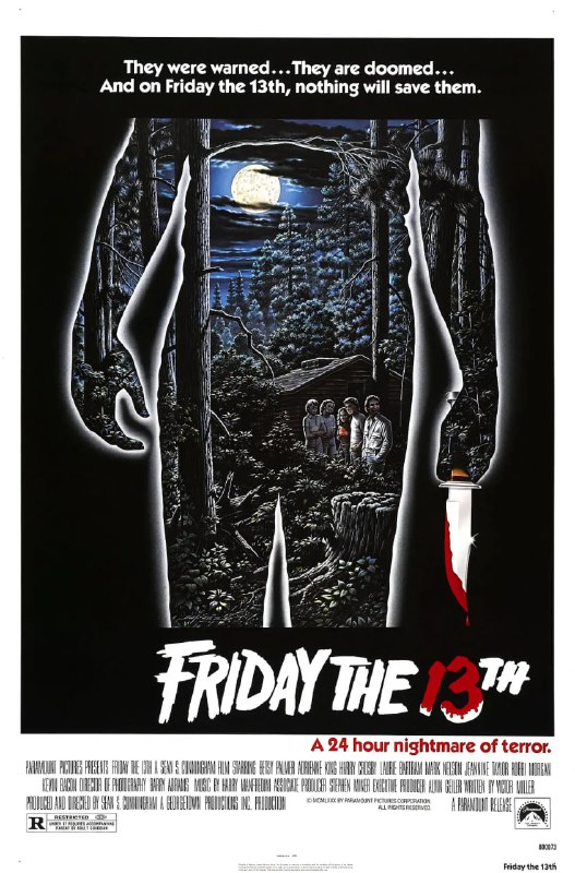 名称：十三号星期五 Friday the 13th (1980)描述：　1958年，水晶湖营地发生一起两人死亡的命案，而这只是陆续发生在水晶湖旁的一系列凶案和怪事之一，多年以来，附近居民视营地为不祥之地，有意无意敬而远之