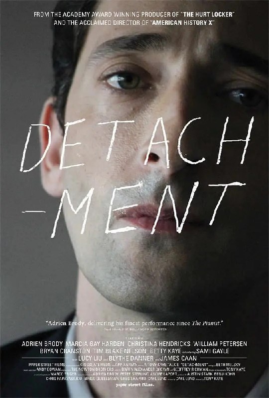 名称：超脱 Detachment (2011)描述：亨利•巴赫特（艾德里安•布洛迪 Adrien Brody 饰）来到社区学校担任代课老师