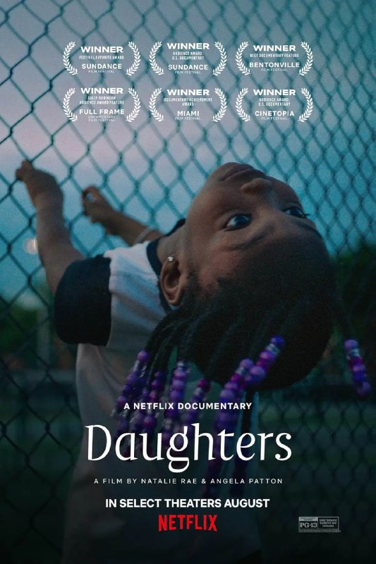 名称：【NETFLIX大片收藏免费看】女儿们 Daughters.2024.1080p.NF.WEB-DL.DDP.5.1.H.264描述：四个小女孩准备和她们被监禁的父亲一起跳一场特别的父女舞，这是华盛顿特区监狱里一个独特的父爱项目的一部分