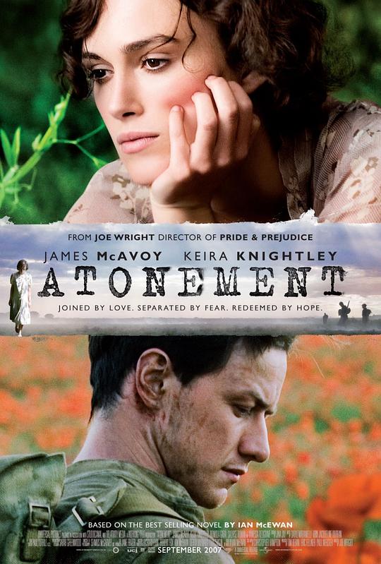 名称：赎罪 Atonement 1080p remux (2007) 33.49GB 中文字幕 已刮削描述：1935年夏天，来自一个宽裕的英国小康家庭的13岁的少女布里奥妮（斯奥里兹•罗南饰）刚刚开始尝试写作,想象力丰富