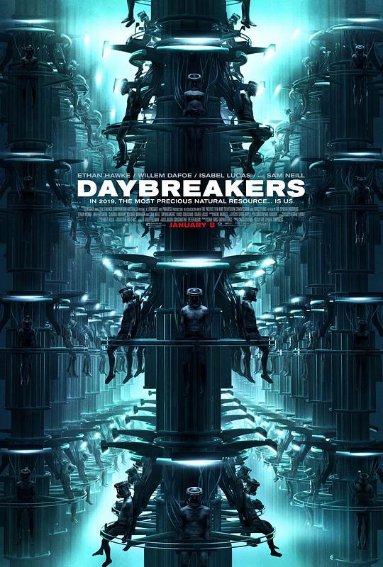 名称：嗜血破晓 Daybreakers 2160p remux (2009) 58.36GB 中文字幕 已刮削描述：曾经由人类主宰的社会如今变成了吸血鬼的天下，而仅存的人类被圈养起来成为制造新鲜血液的机器