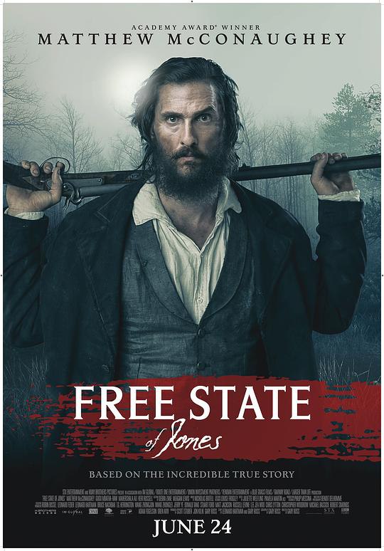 名称：琼斯的自由国度 Free State of Jones 1080p remux (2016) 31.05GB 中文字幕 已刮削描述：这部影片改编自真实历史事件，讲述的是美国历史上最知名的一位叛逆：纽顿-奈特(NewtonKnight)的故事