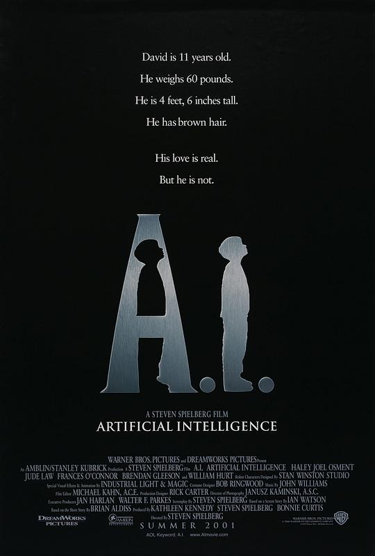 名称：人工智能 A.I. Artificial Intelligence 2160p remux (2001) 73.69GB 中文字幕 已刮削描述：21世纪中期，由于温室效应，南北极冰川融化，地球上很多城市被淹没