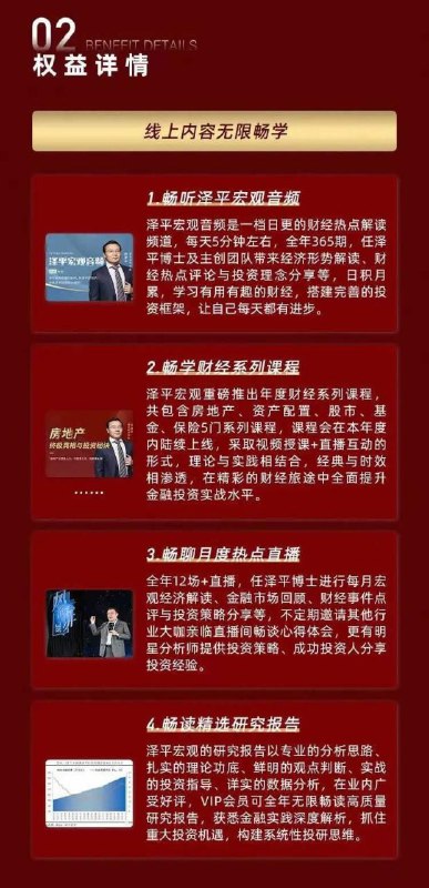 名称：《泽平宏观投资理财课5大板块+12场直播》亮点：深入解析宏观投资趋势，12场直播互动答疑，助你掌握理财核心技巧标签：#投资理财 #泽平宏观 #直播课程更新日期：2025-06-19 11:51:53链接：