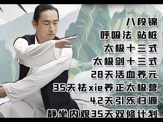 📚名称：《李在峰全套养元活血祛邪养正引炁归源八段锦站桩太极拳十二段锦课》⭐亮点：融合传统养生精髓，八段锦与太极拳结合，助你养元活血、祛邪养正，引炁归源，全面提升身心健康