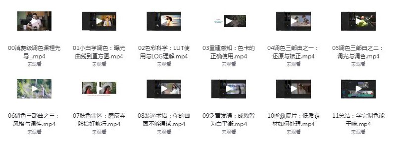 《各软件调色教程合集（AE、达芬奇、YouTube等）  》简介：涵盖主流影视后期工具的色彩调整技巧，从基础理论到实战应用均有详解