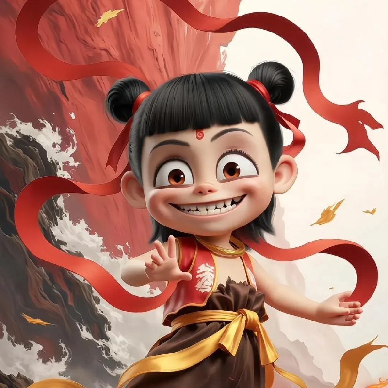 名称：《哪吒系列头像来了》|简介：以哪吒为主题创作的系列头像，将哪吒的经典形象进行多种风格的演绎，如动漫风、Q版风等，展现了哪吒的英勇与可爱