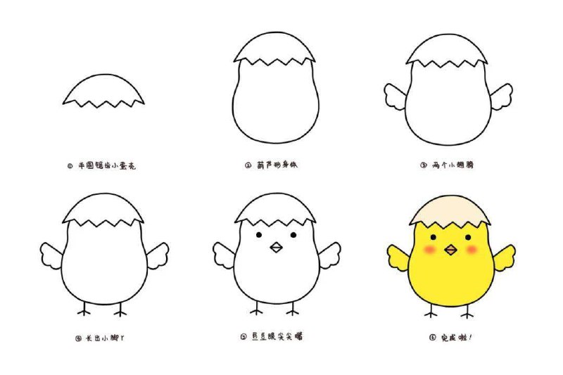 《简笔画教程  》简介：以基础线条和几何图形为核心，帮助初学者快速掌握绘画技巧，涵盖日常物品、动植物及人物等主题