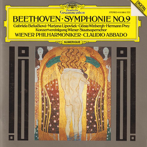 名称：《Beethoven - Claudio Abbado, Wiener Philharmoniker - Symphonie No. 9 (1987) [FLAC] {EU ?DG 419 598-2}》|简介：Beethoven - Claudio Abbado, Wiener Philharmoniker - Symphonie No. 9 (1987) [FLAC] {EU ?DG 419 598-2}是贝多芬第九交响曲的一个演奏版本，由克劳迪奥·阿巴多指挥维也纳爱乐乐团演奏，以FLAC格式保存