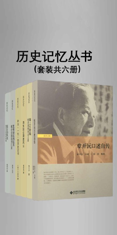 《历史记忆丛书(套装共六册) 》简介：该丛书通过多角度梳理人类文明进程，涵盖政治、文化、科技等领域的关键节点，以严谨考据结合叙事手法还原历史现场