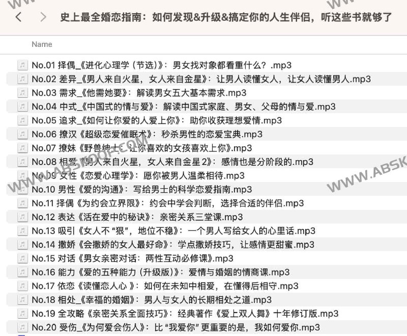 《史上最全婚恋指南：如何发现&升级&搞定你的人生伴侣，听这些书就够了》简介：本书提供了关于史上最全婚恋指南：如何发现&升级&搞定你的人生伴侣，听这些书就够了的深度解析，涵盖其发展背景、核心概念以及实际应用