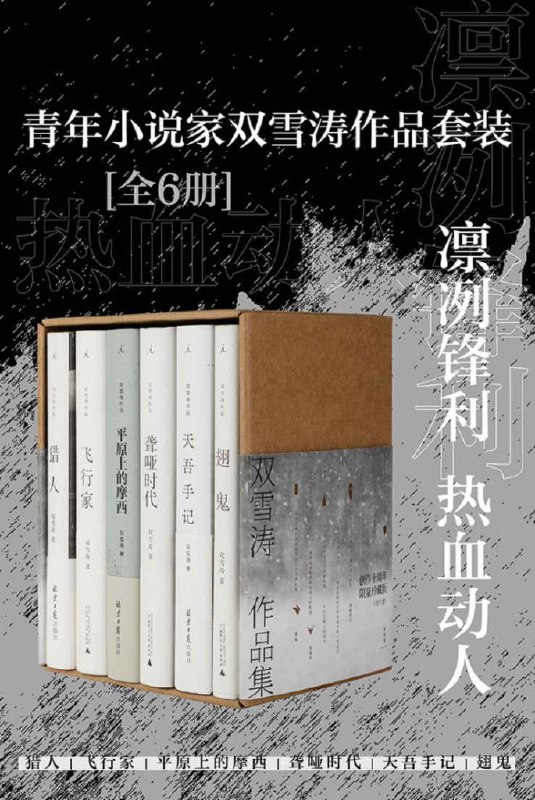 《青年小说家双雪涛作品套装（全6册） 》简介：以冷冽笔触勾勒东北老工业城市的浮沉往事，透过下岗潮、市井江湖等时代切片，展现小人物在命运漩涡中的挣扎与救赎