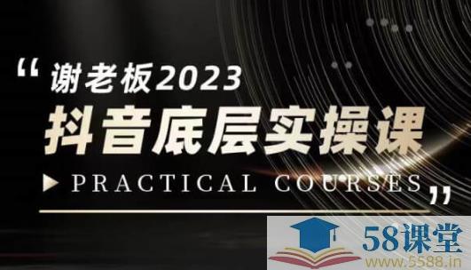 📚名称：《2023抖音底层认知打造实操课》⭐亮点：掌握抖音算法逻辑，快速提升内容质量，精准定位目标用户，实现流量高效转化