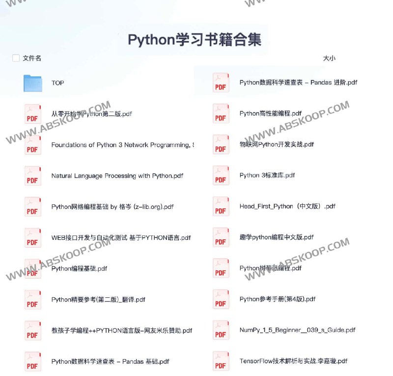 《Python学习书籍合集》简介：本书提供了关于Python学习书籍合集的深度解析，涵盖其发展背景、核心概念以及实际应用