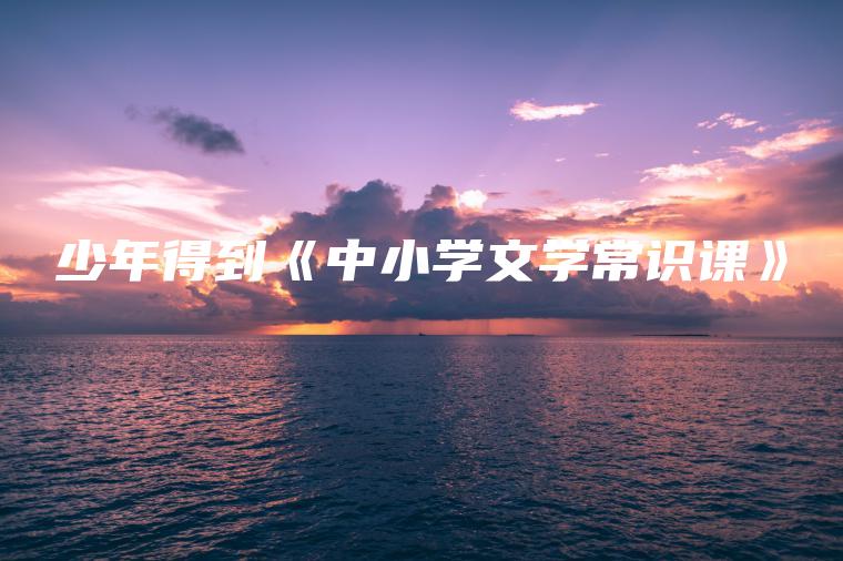 《少年得到 中小学文学常识课  》简介：本书提供了关于少年得到 中小学文学常识课  的深度解析，涵盖其发展背景、核心概念以及实际应用