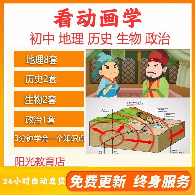 《看动画学初中知识》简介：本书系统解析看动画学初中知识的核心内容，并结合实用案例帮助读者加深理解