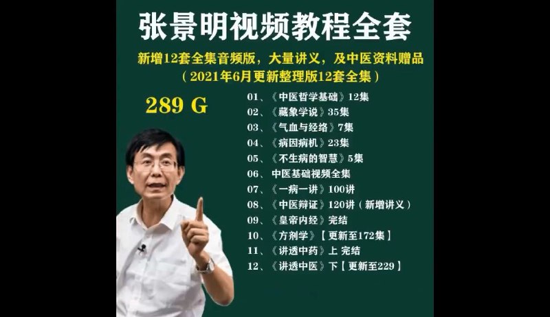 名称：《张景明合集 》简介：张景明合集汇集了多领域的知识，帮助你在生活与职业中找到更多的可能性