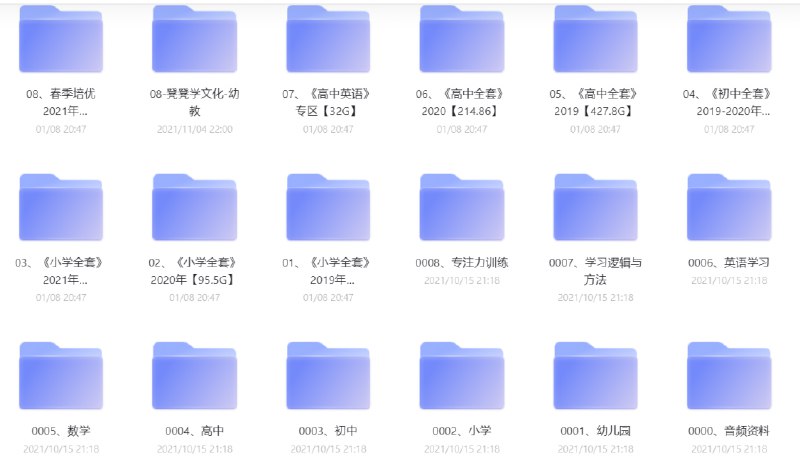 📚名称：《学而思幼儿园合集》⭐亮点：专为幼儿设计，趣味学习激发潜能，全面提升认知与创造力🏷️标签：#幼儿教育 #学而思幼儿园合集 #学而思培优 📅更新日期：2025-05-25 18:27:19🔗链接：