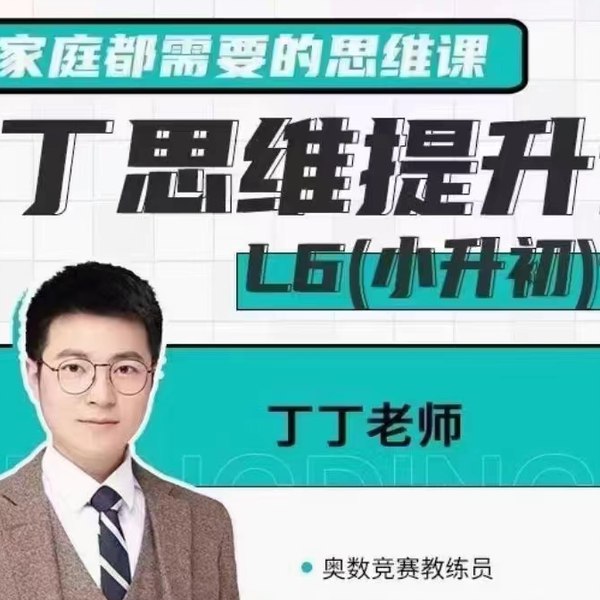 📚名称：《2、丁丁思维提升课（L1-L6年级合集）》⭐亮点：专为1-6年级学生设计，系统提升逻辑思维与问题解决能力，趣味教学激发学习兴趣