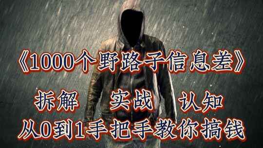 名称：《2025 年1000 个野路子信息差搞钱玩法，冷门暴利，小白轻松逆转 》 | 简介：2025 年的1000 个野路子信息差介绍了 1000 种利用信息差赚钱的方法，这些玩法较为冷门但利润可观，对小白友好，为想要创业或增加收入的人提供新思路和方向 