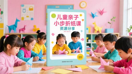 📚名称：《儿童亲子手工艺教程小步折纸课》⭐亮点：轻松上手，亲子互动乐趣多，培养孩子动手能力和创造力，适合3-12岁儿童家庭共享