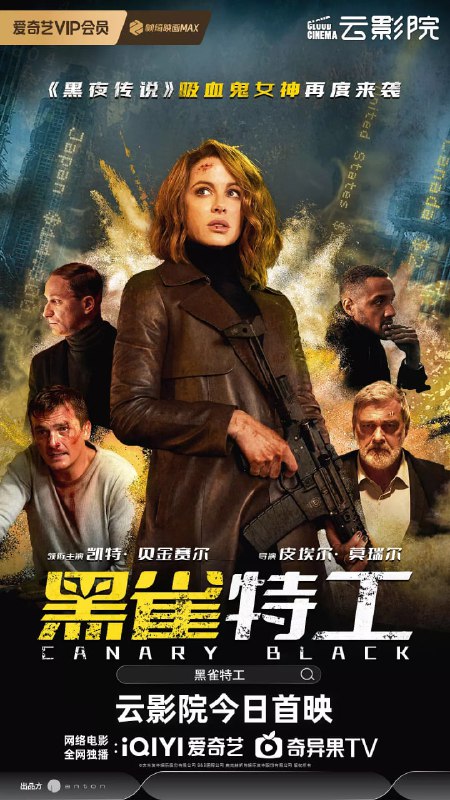 名称：黑雀特工 Canary Black (2024)描述：艾弗里是中情局秘密特工，在任务中认识了无国界医生大卫并隐瞒身份与之结婚