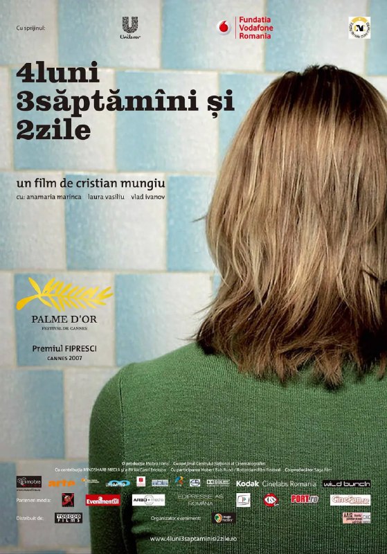 名称：四月三周两天 4 luni, 3 săptămâni și 2 zile (2007)描述：苏联解体前夕的1987年，其时还是社会主义国家的罗马尼亚仍有明确法律禁止堕胎