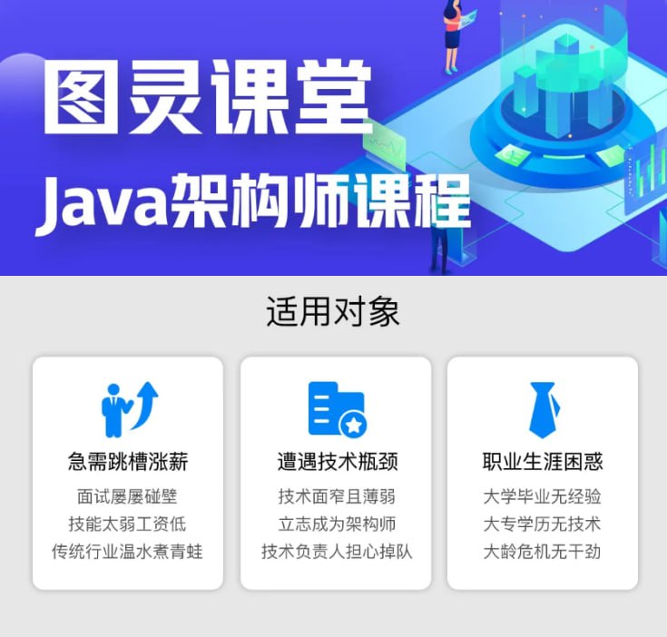 名称：图灵JAVA架构师第六期完结描述：第六期最新版,无密, 更新快，覆盖广，技术新，高使用12大专题覆盖所有互联网技术   20+技术点深入源码分析结合大厂面试题深入讲解          循序渐进晋升P6-P8项目驱动获取真实项目经验链接：