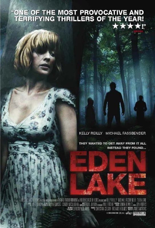 名称：伊甸湖 Eden Lake (2008)描述：热恋中的珍妮（Kelly Reilly 饰）与史帝夫（Michael Fassbender 饰）来到美丽的湖边，计划度过一个浪漫而温馨的周末